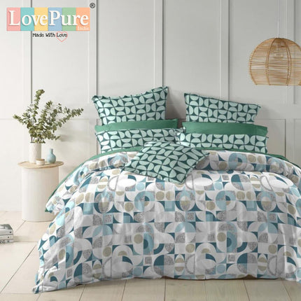 FANTASY KING FITTED (DURABLE ELASTIC) BEDSHEET WITH 2 KINGSIZE PILLOW COVERS (1+2)(FITS UPTO 10 INCHES MATTRESS)
