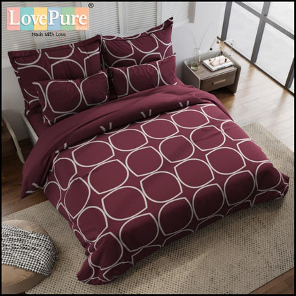 FANTASY KING FITTED (DURABLE ELASTIC) BEDSHEET WITH 2 KINGSIZE PILLOW COVERS (1+2)(FITS UPTO 10 INCHES MATTRESS)