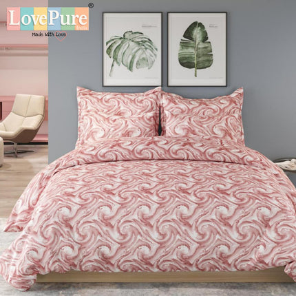 FANTASY KING FITTED (DURABLE ELASTIC) BEDSHEET WITH 2 KINGSIZE PILLOW COVERS (1+2)(FITS UPTO 10 INCHES MATTRESS)