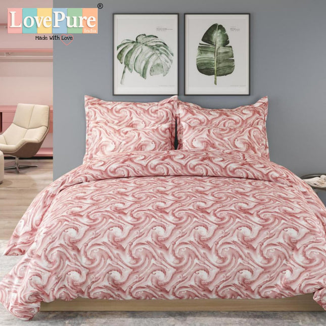 FANTASY KING FITTED (DURABLE ELASTIC) BEDSHEET WITH 2 KINGSIZE PILLOW COVERS (1+2)(FITS UPTO 10 INCHES MATTRESS)