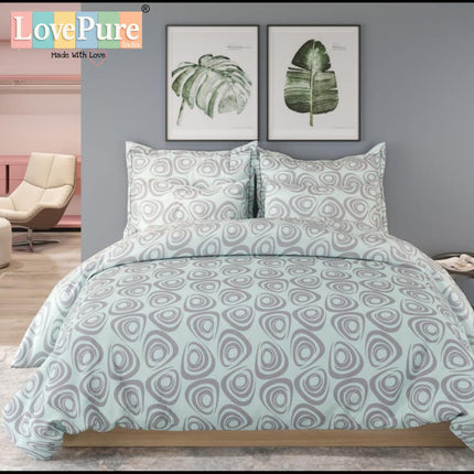 FANTASY DOUBLE PREMIUM 90*100 BEDSHEET SET(1+2) WITH 2 PILLOW COVERS