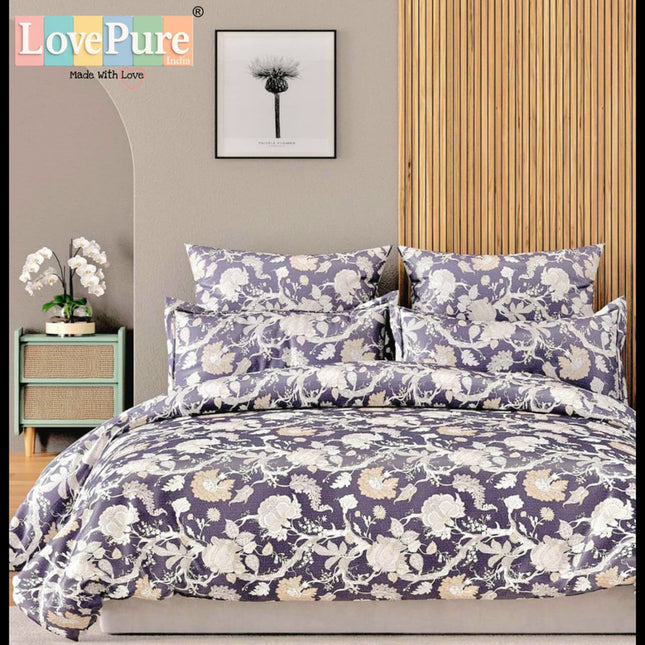 SPARKLE KING FITTED (DURABLE ELASTIC) BEDSHEET WITH 2 KINGSIZE PILLOW COVERS (1+2)(FITS UPTO 10 INCHES MATTRESS)
