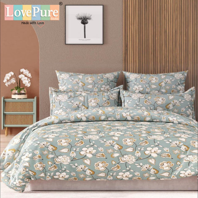 SPARKLE KING FITTED (DURABLE ELASTIC) BEDSHEET WITH 2 KINGSIZE PILLOW COVERS (1+2)(FITS UPTO 10 INCHES MATTRESS)