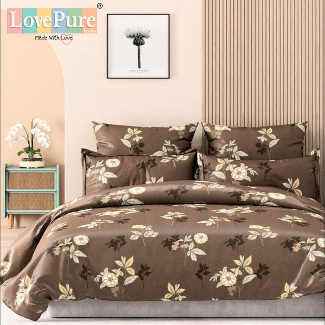 SPARKLE DOUBLE PREMIUM 90*100 BEDSHEET SET(1+2) WITH 2 PILLOW COVERS