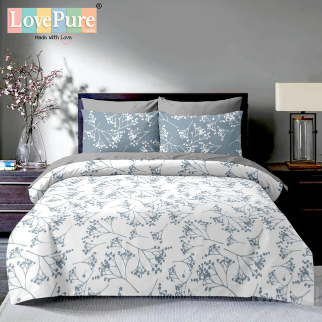 BOUTIQUE PREMIUM HEAVY COTTON KING SIZE BEDSHEET WITH 2 PILLOW COVERS