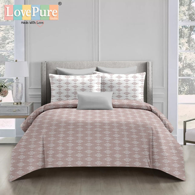 BOUTIQUE PREMIUM HEAVY COTTON KING SIZE BEDSHEET WITH 2 PILLOW COVERS
