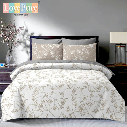 BOUTIQUE PREMIUM HEAVY COTTON KING SIZE BEDSHEET WITH 2 PILLOW COVERS