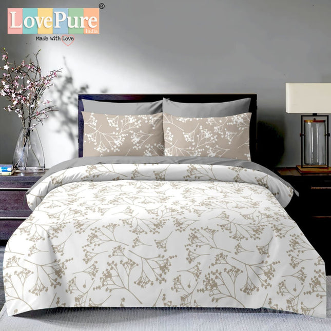BOUTIQUE PREMIUM HEAVY COTTON KING SIZE BEDSHEET WITH 2 PILLOW COVERS