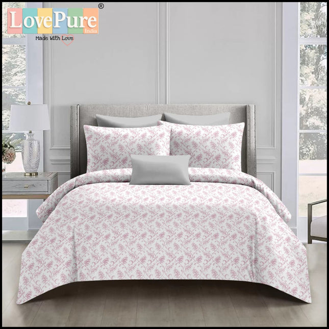 BOUTIQUE PREMIUM HEAVY COTTON KING SIZE BEDSHEET WITH 2 PILLOW COVERS