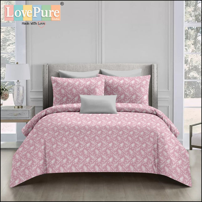 BOUTIQUE PREMIUM HEAVY COTTON KING SIZE BEDSHEET WITH 2 PILLOW COVERS