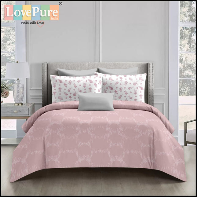 BOUTIQUE PREMIUM HEAVY COTTON KING SIZE BEDSHEET WITH 2 PILLOW COVERS