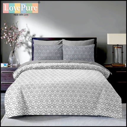 BOUTIQUE PREMIUM HEAVY COTTON KING SIZE BEDSHEET WITH 2 PILLOW COVERS