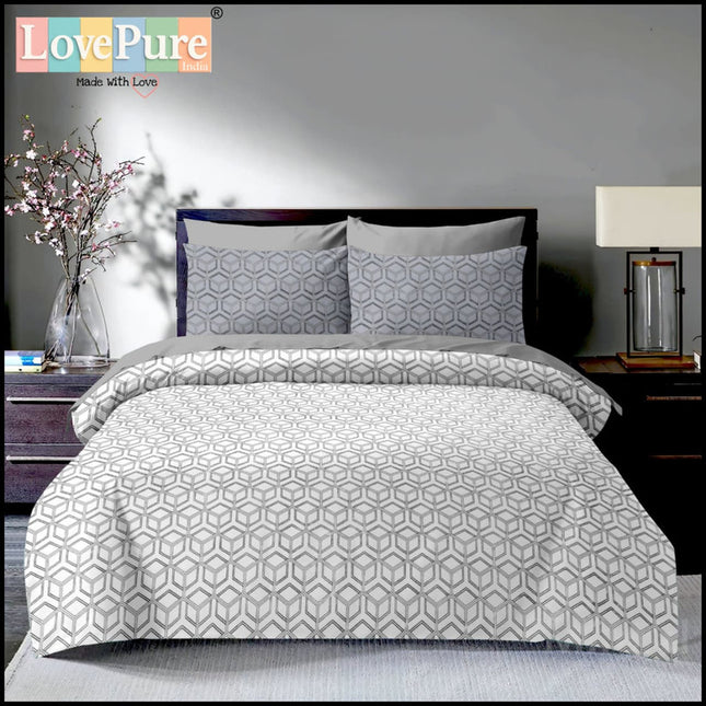 BOUTIQUE PREMIUM HEAVY COTTON KING SIZE BEDSHEET WITH 2 PILLOW COVERS