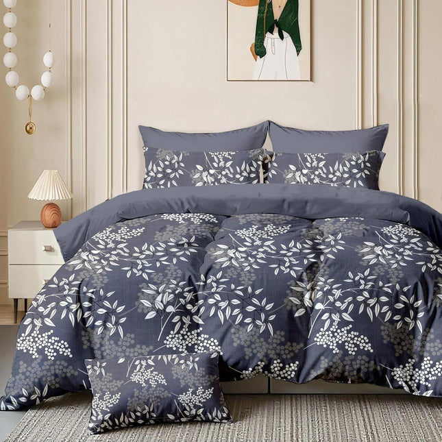 GEMS FLAT DOUBLE PREMIUM 90*100 BEDSHEET SET(1+2) WITH 2 PILLOW COVERS