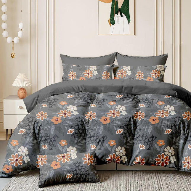 GEMS FLAT DOUBLE PREMIUM 90*100 BEDSHEET SET(1+2) WITH 2 PILLOW COVERS