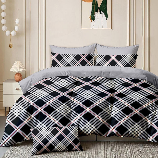 GEMS FLAT DOUBLE PREMIUM 90*100 BEDSHEET SET(1+2) WITH 2 PILLOW COVERS