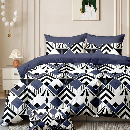 GEMS FLAT DOUBLE PREMIUM 90*100 BEDSHEET SET(1+2) WITH 2 PILLOW COVERS