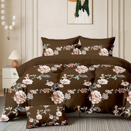GEMS FLAT DOUBLE PREMIUM 90*100 BEDSHEET SET(1+2) WITH 2 PILLOW COVERS