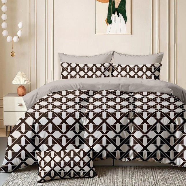 GEMS FLAT DOUBLE PREMIUM 90*100 BEDSHEET SET(1+2) WITH 2 PILLOW COVERS