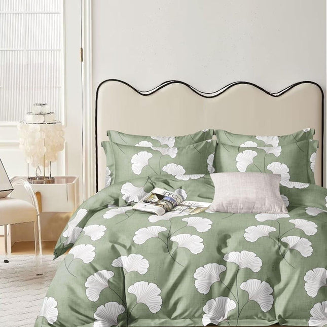 GEMS FLAT DOUBLE PREMIUM 90*100 BEDSHEET SET(1+2) WITH 2 PILLOW COVERS