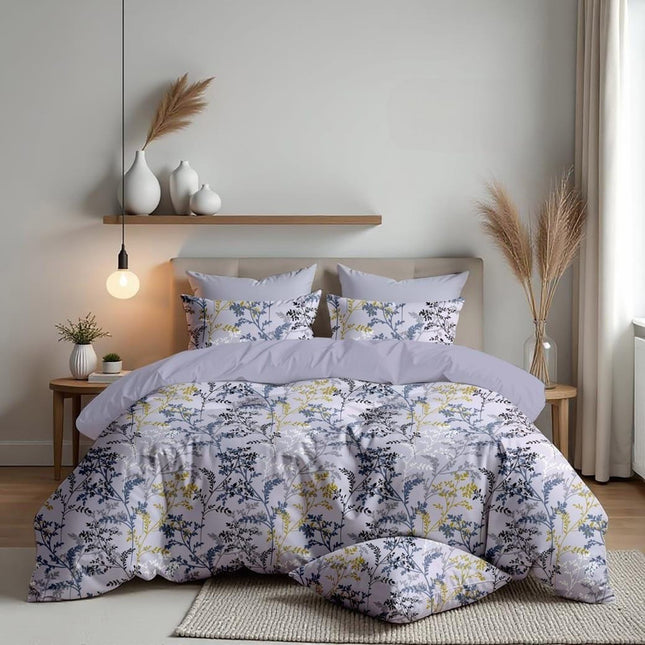GEMS FLAT DOUBLE PREMIUM 90*100 BEDSHEET SET(1+2) WITH 2 PILLOW COVERS