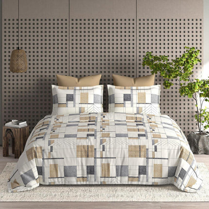 GEMS FLAT DOUBLE PREMIUM 90*100 BEDSHEET SET(1+2) WITH 2 PILLOW COVERS