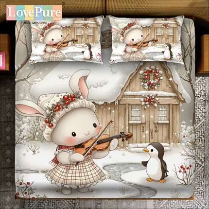 FAIRY TALES 7D DIGITAL PANEL PRINT PREMIUM KIDS SINGLE BED COMFORTER WITH BAG