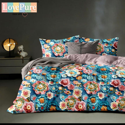 ROSELIA LUXE KING 3PCS FITTED (DURABLE ELASTIC) BEDSHEET SET WITH 2 KINGSIZE PILLOW COVERS (1+2)(FITS UPTO 10 INCHES MATTRESS)