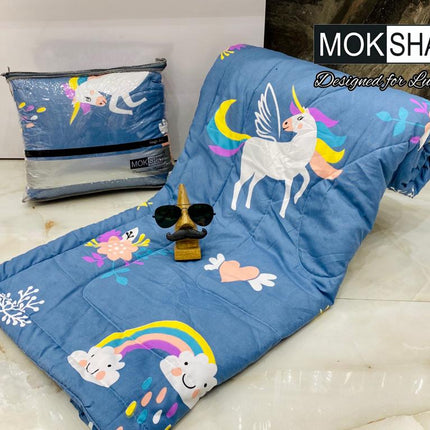 KID'S PREMIUM ULTRASOFT SINGLE BED (60*90) COMFORTER WITH BAG