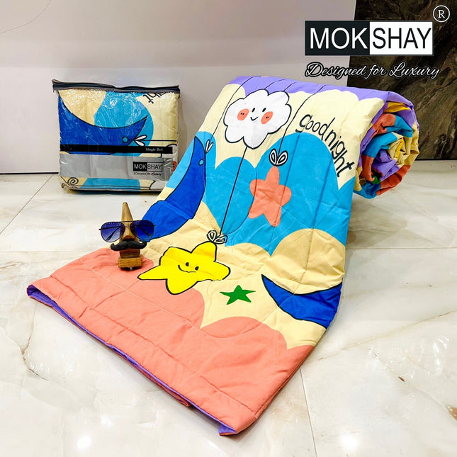 KID'S PREMIUM ULTRASOFT SINGLE BED (60*90) COMFORTER WITH BAG