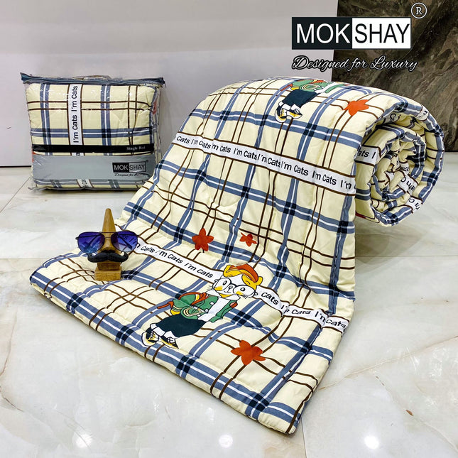 KID'S PREMIUM ULTRASOFT SINGLE BED (60*90) COMFORTER WITH BAG