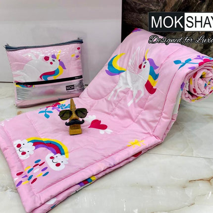 KID'S PREMIUM ULTRASOFT SINGLE BED (60*90) COMFORTER WITH BAG