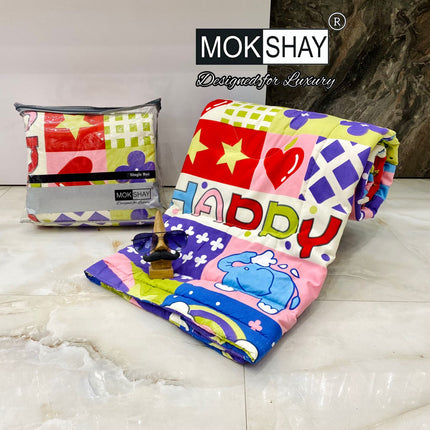 KID'S PREMIUM ULTRASOFT SINGLE BED (60*90) COMFORTER WITH BAG