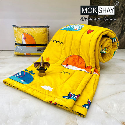 KID'S PREMIUM ULTRASOFT SINGLE BED (60*90) COMFORTER WITH BAG