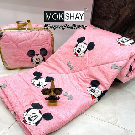 KID'S PREMIUM ULTRASOFT SINGLE BED (60*90) COMFORTER WITH BAG