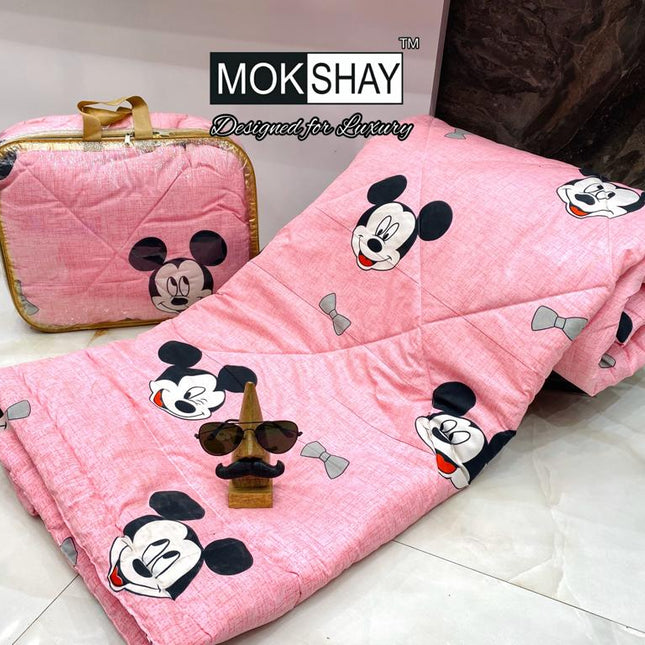 KID'S PREMIUM ULTRASOFT SINGLE BED (60*90) COMFORTER WITH BAG