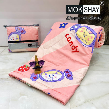 KID'S PREMIUM ULTRASOFT SINGLE BED (60*90) COMFORTER WITH BAG
