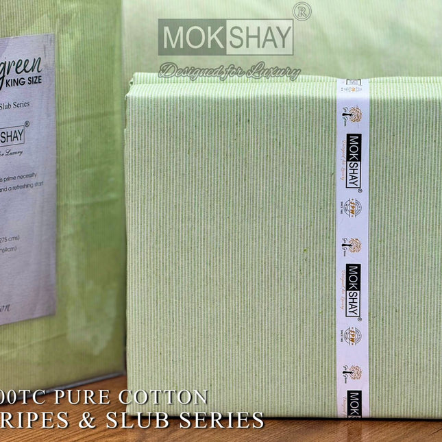 EVERGREEN 300TC ULTRASOFT PURE ORGANIC COTTON KINGSIZE PREMIUM COLLECTION { 1+2 } WITH 2 PILLOW COVERS