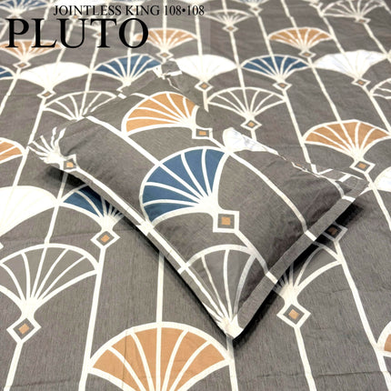 PLUTO KINGSIZE PREMIUM 108*108 BEDSHEET SET(1+2) WITH 2 PILLOW COVERS (BEST SELLING)