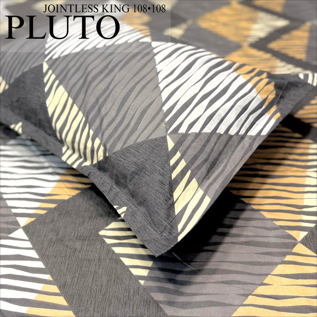 PLUTO KINGSIZE PREMIUM 108*108 BEDSHEET SET(1+2) WITH 2 PILLOW COVERS (BEST SELLING)