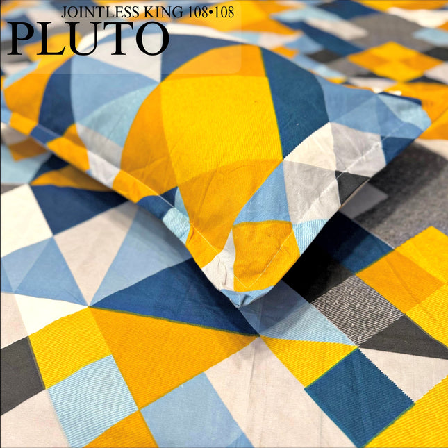 PLUTO KINGSIZE PREMIUM 108*108 BEDSHEET SET(1+2) WITH 2 PILLOW COVERS (BEST SELLING)