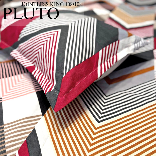 PLUTO KINGSIZE PREMIUM 108*108 BEDSHEET SET(1+2) WITH 2 PILLOW COVERS (BEST SELLING)