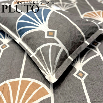 PLUTO KINGSIZE PREMIUM 108*108 BEDSHEET SET(1+2) WITH 2 PILLOW COVERS (BEST SELLING)