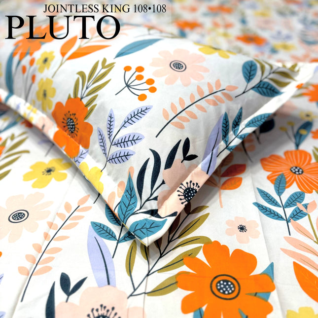 PLUTO KINGSIZE PREMIUM 108*108 BEDSHEET SET(1+2) WITH 2 PILLOW COVERS (BEST SELLING)