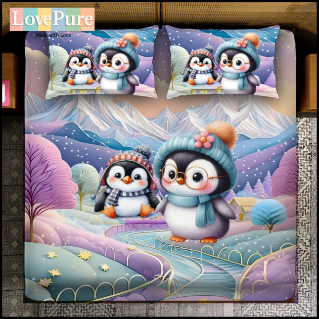 FAIRY TALES 7D DIGITAL PANEL PRINT SUPERKING (110x110) 3PCS PREMIUM KIDS COLLECTION WITH 2 PILLOW COVERS(1+2)