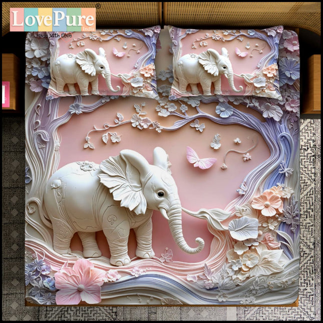 FAIRY TALES 7D DIGITAL PANEL PRINT SUPERKING (110x110) 3PCS PREMIUM KIDS COLLECTION WITH 2 PILLOW COVERS(1+2)