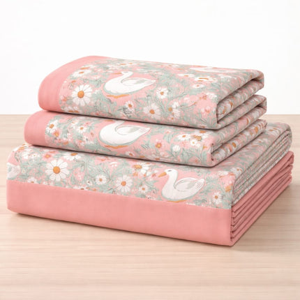 AANGAN 100% HEAVY PURE COTTON KING SIZE BEDSHEET WITH 2 PILLOW COVERS