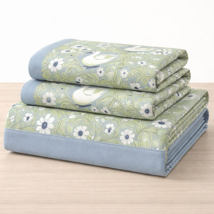 AANGAN 100% HEAVY PURE COTTON KING SIZE BEDSHEET WITH 2 PILLOW COVERS