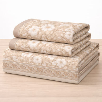 AANGAN 100% HEAVY PURE COTTON KING SIZE BEDSHEET WITH 2 PILLOW COVERS