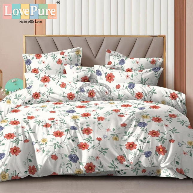 PLUTO KINGSIZE PREMIUM 108*108 BEDSHEET SET(1+2) WITH 2 PILLOW COVERS (BEST SELLING)